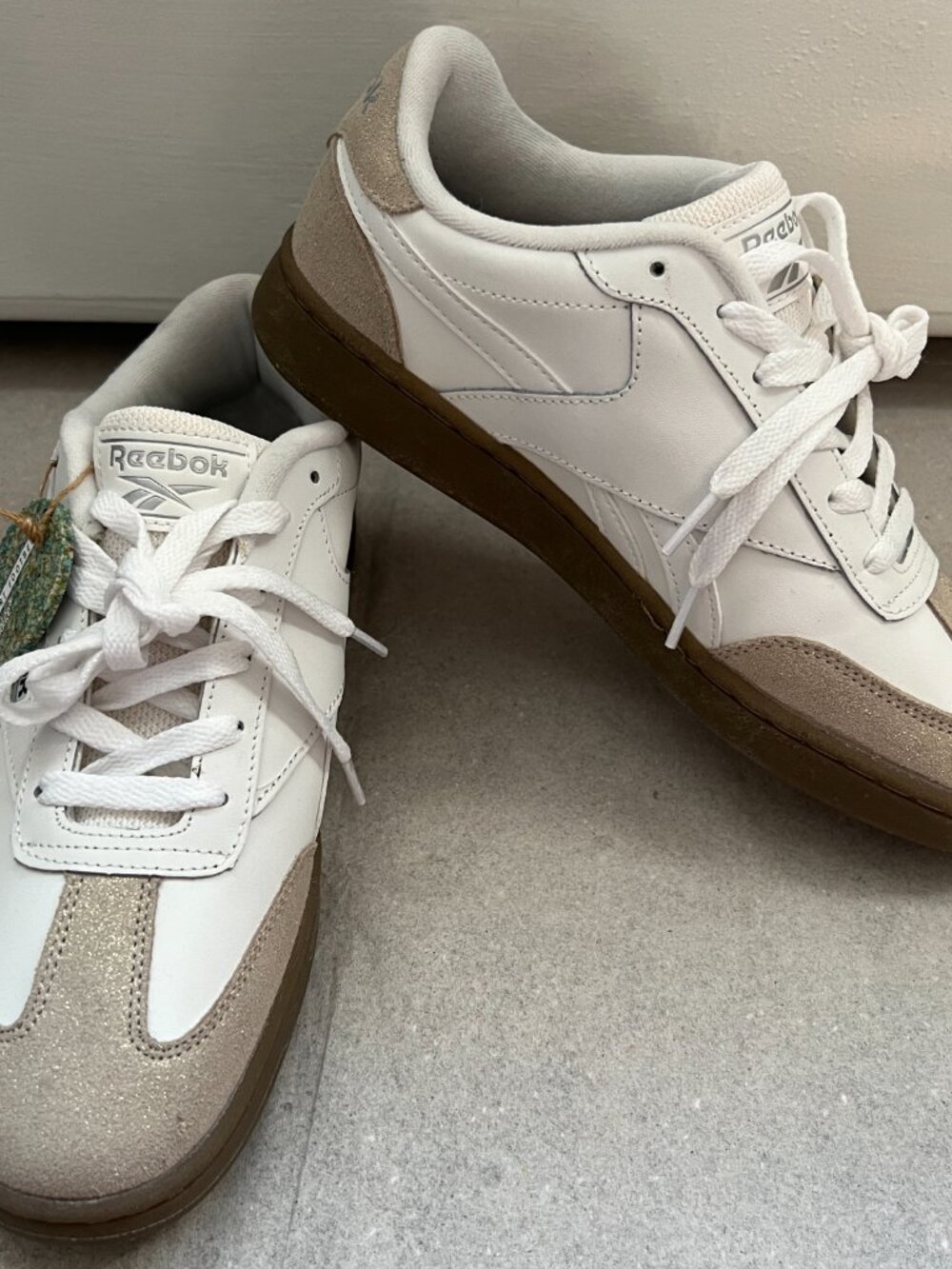 Reebok Women's Size 8 Forte Lounger White/Cream/Black 30252WWCB Sneaker Shoe